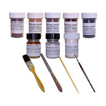 Reusche Colors 2100 Lead and Cadmium Free Sample Kit; Series 5; 5 Colors with Tools