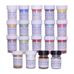 Reusche Colors 2600 Enamels & Silver Stains Sample Kit; 16 Colors